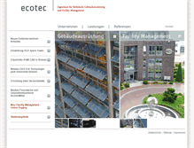 Tablet Screenshot of ecotec-bremen.de